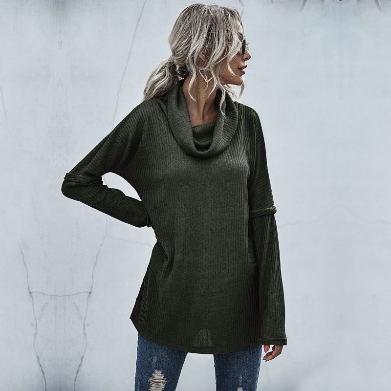 Pile Collar Knitted Sweater