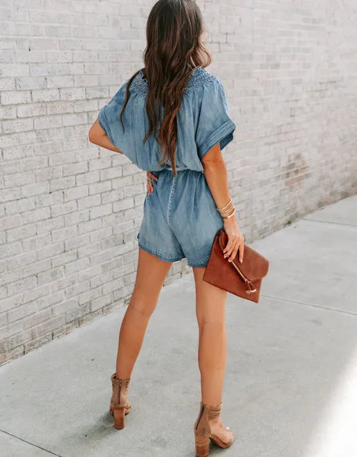 Distressed Loose Jumpsuit