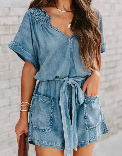 Distressed Loose Jumpsuit