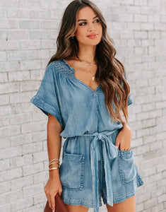 Distressed Loose Jumpsuit