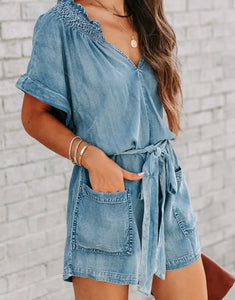 Distressed Loose Jumpsuit