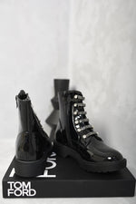 Load image into Gallery viewer, Kid’s Lace Up Diamante Ankle Boots
