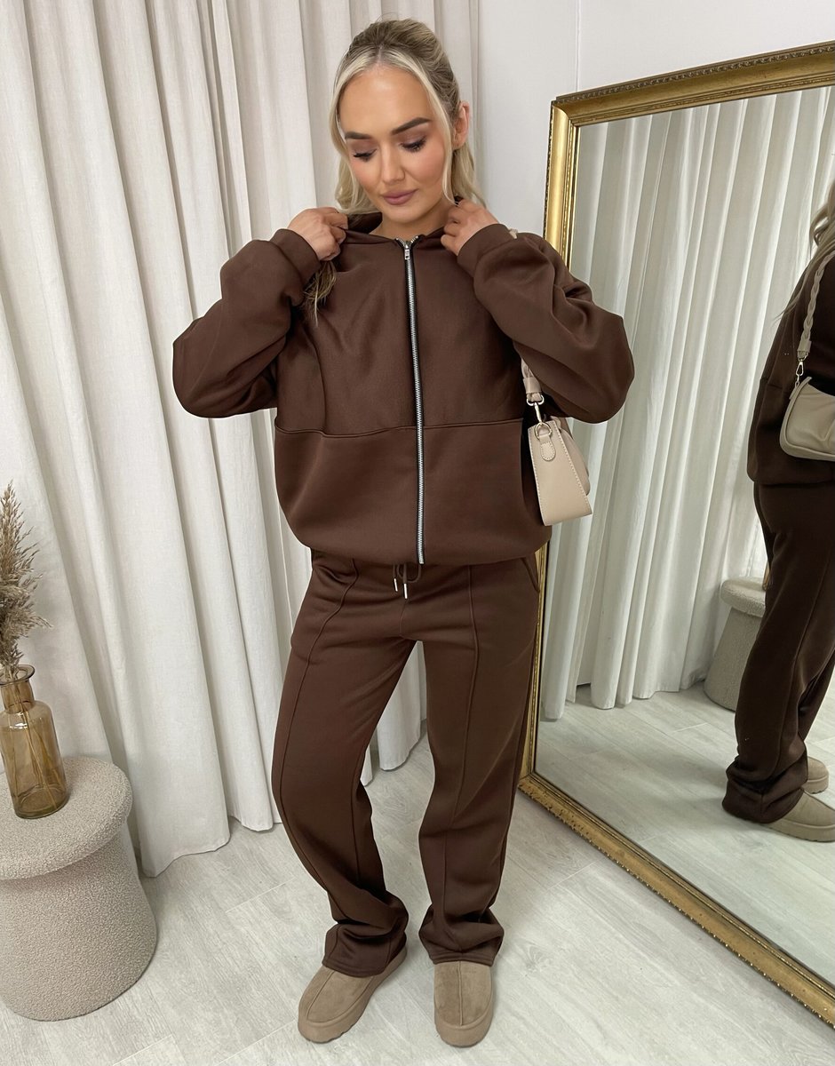 Zip Bomber Jacket & Trouser Co-ord Set