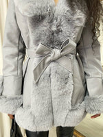 Load image into Gallery viewer, Faux Fur Trim Winter Jacket
