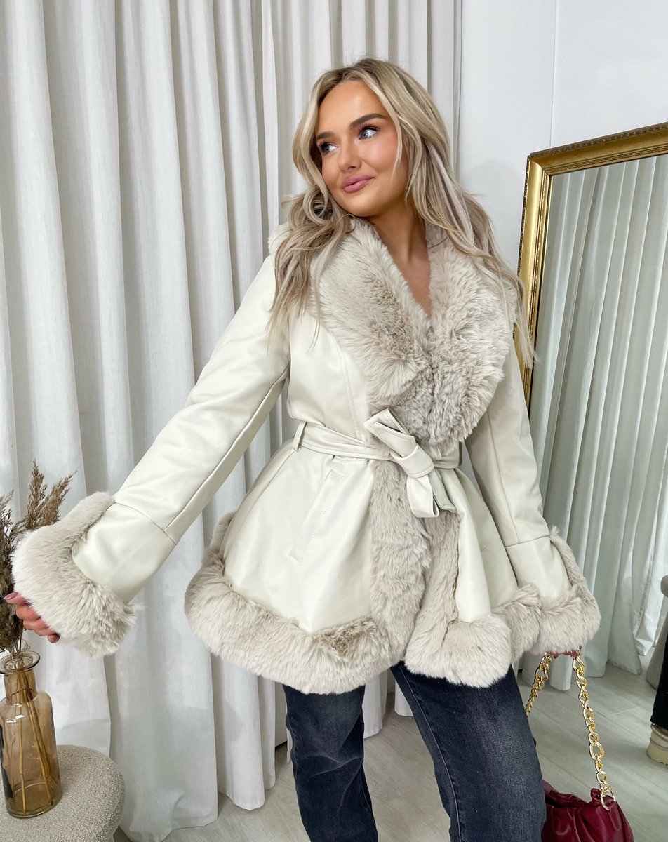 Faux Fur Trim Winter Jacket