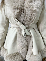 Load image into Gallery viewer, Faux Fur Trim Winter Jacket
