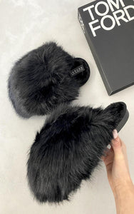 Fluffy Faux Fur Winter Slippers