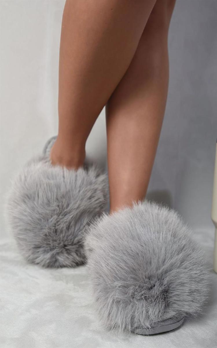 Fluffy Faux Fur Winter Slippers