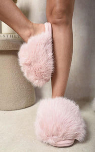 Fluffy Faux Fur Winter Slippers