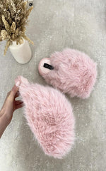 Load image into Gallery viewer, Fluffy Faux Fur Winter Slippers
