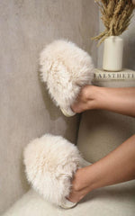 Load image into Gallery viewer, Fluffy Faux Fur Winter Slippers
