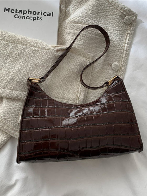 Embossed Shoulder Bag