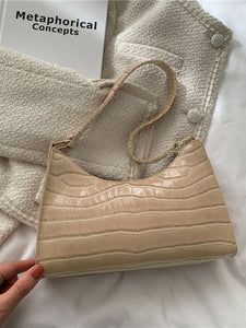 Embossed Shoulder Bag