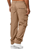 Load image into Gallery viewer, Olive Green Men&#39;s Multi-Pocket Cargo Pants
