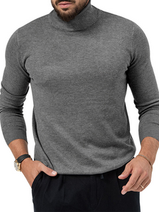 Simple High Collar T-shirt