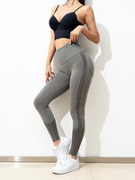 Load image into Gallery viewer, Black Stretch Hip Lifting Leggings
