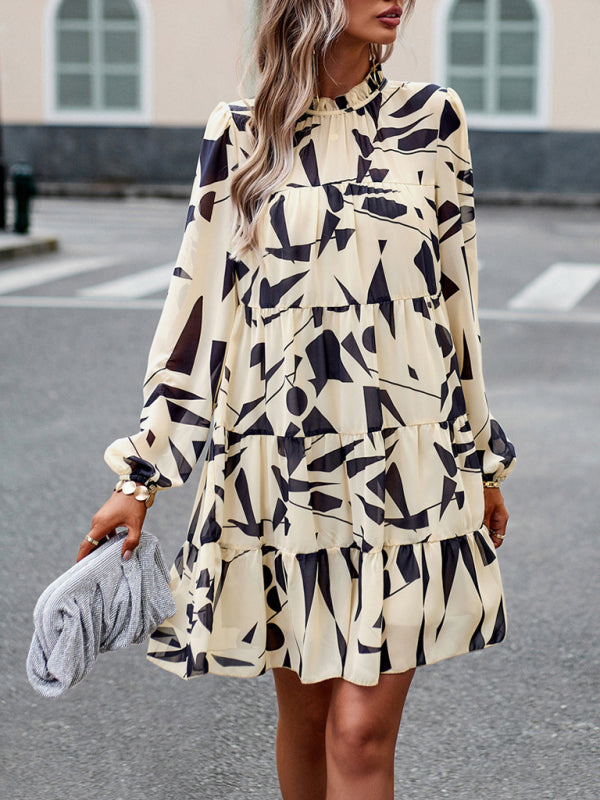 Elegant Long-sleeved Dress