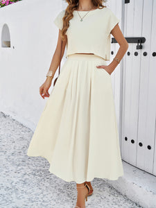 Sleeveless Top & Long Skirt Set