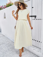 Load image into Gallery viewer, Sleeveless Top &amp; Long Skirt Set
