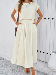 Sleeveless Top & Long Skirt Set