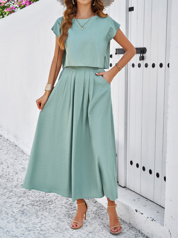 Sleeveless Top & Long Skirt Set