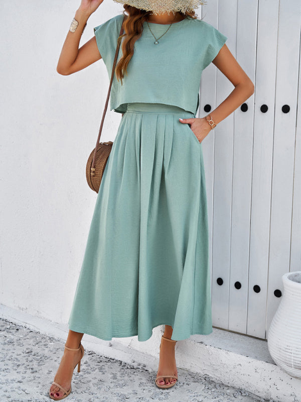 Sleeveless Top & Long Skirt Set