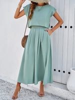 Load image into Gallery viewer, Sleeveless Top &amp; Long Skirt Set
