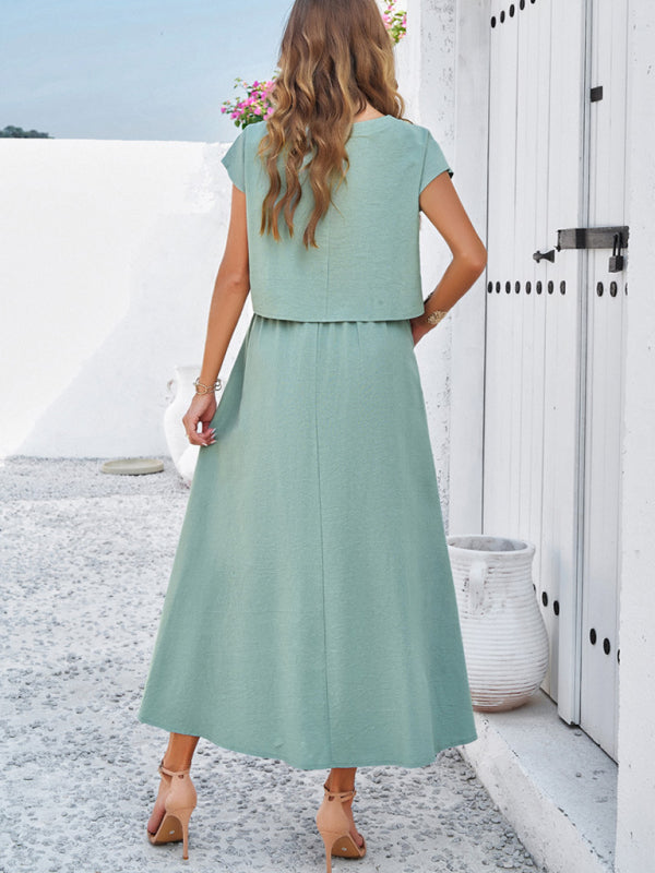 Sleeveless Top & Long Skirt Set