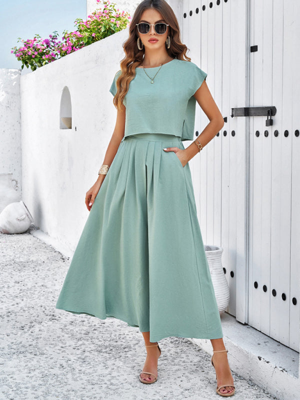 Sleeveless Top & Long Skirt Set