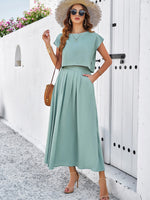 Load image into Gallery viewer, Sleeveless Top &amp; Long Skirt Set
