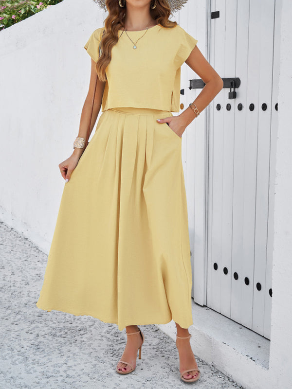 Sleeveless Top & Long Skirt Set