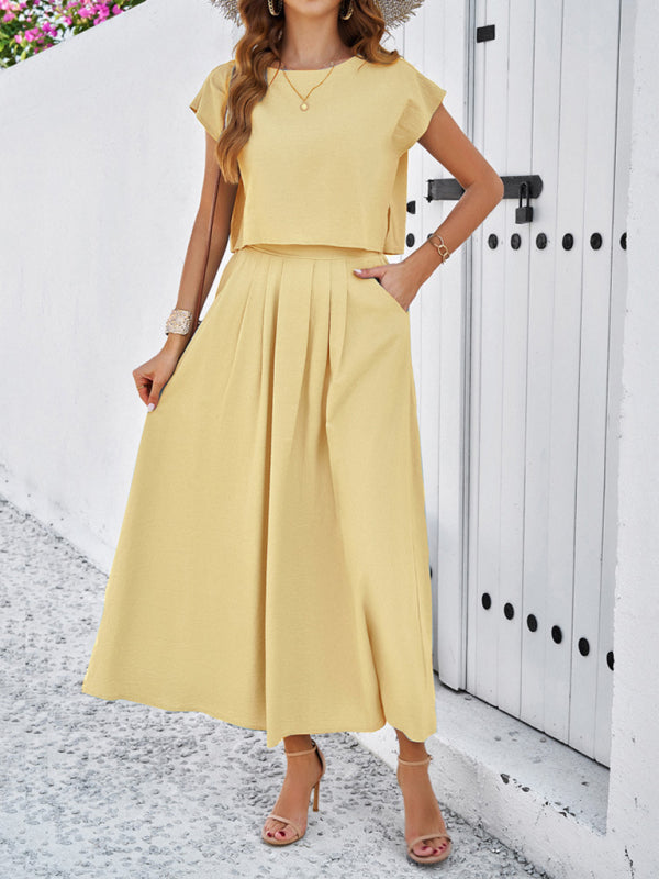 Sleeveless Top & Long Skirt Set