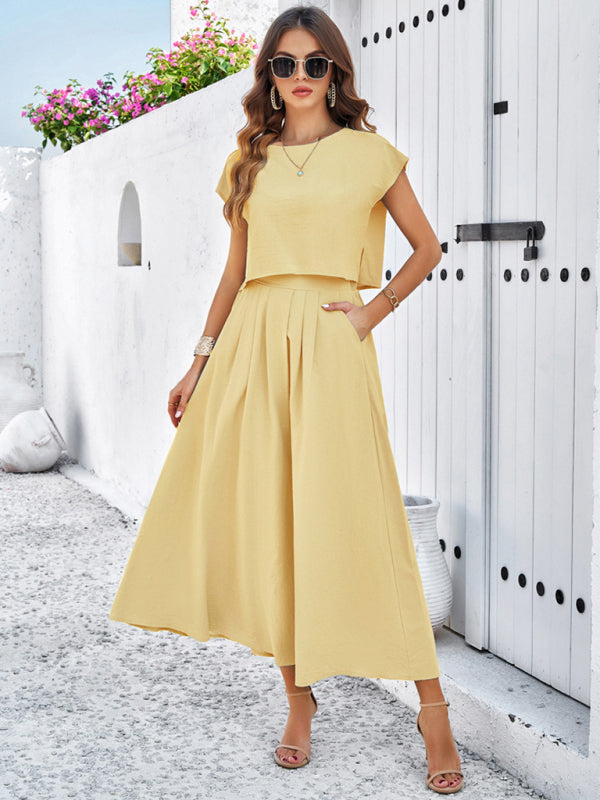 Sleeveless Top & Long Skirt Set