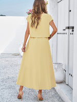 Load image into Gallery viewer, Sleeveless Top &amp; Long Skirt Set
