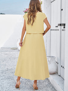 Sleeveless Top & Long Skirt Set