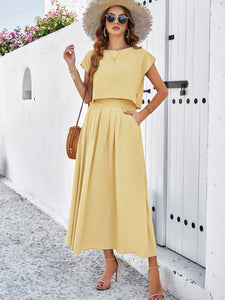 Sleeveless Top & Long Skirt Set