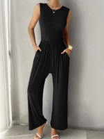 Load image into Gallery viewer, Slim Fit Sleeveless Jumpsuit
