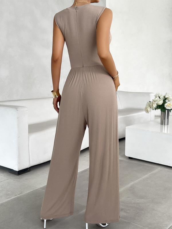 Slim Fit Sleeveless Jumpsuit