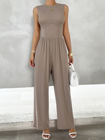 Load image into Gallery viewer, Slim Fit Sleeveless Jumpsuit
