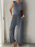 Load image into Gallery viewer, Slim Fit Sleeveless Jumpsuit
