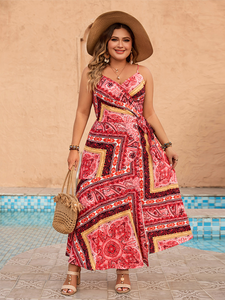 Red Printed Dress