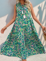 Load image into Gallery viewer, Resort Sleeveless Boho Dress

