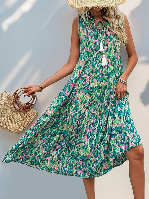 Resort Sleeveless Boho Dress