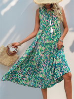 Load image into Gallery viewer, Resort Sleeveless Boho Dress
