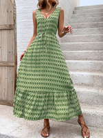 Load image into Gallery viewer, Diamond Print Sleeveless Dress
