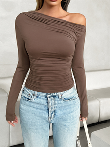 Oblique Collar Top