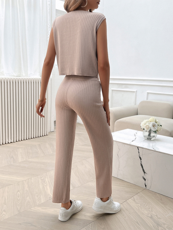 Slim Fit Ribbed Set