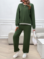 Load image into Gallery viewer, Contrast Colour Sweater &amp; Pants Set
