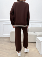 Load image into Gallery viewer, Contrast Colour Sweater &amp; Pants Set
