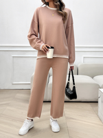 Load image into Gallery viewer, Contrast Colour Sweater &amp; Pants Set
